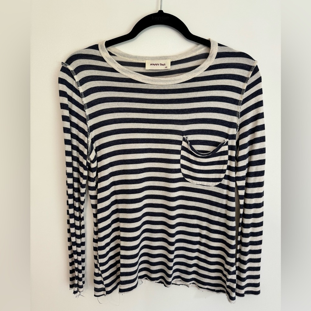 Happy Dayz stripped long sleeve - Small